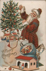 A Merry Christmas Santa Claus Postcard Postcard Postcard