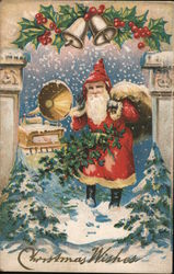 Christmas wishes Santa Claus Postcard Postcard Postcard