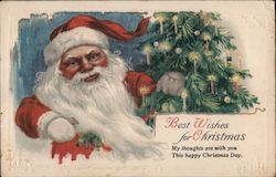 Best Wishes for Christmas Postcard