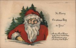 A Merry Christmas Day to You! Santa Claus Postcard Postcard Postcard