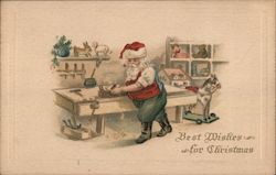 Best Wishes for Christmas Postcard