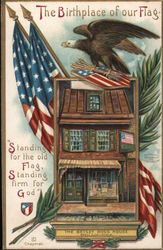 The Birthplace of Our Flag - The Betsey Ross House Postcard