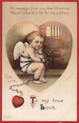 To My True Love Cupid Postcard Postcard Postcard