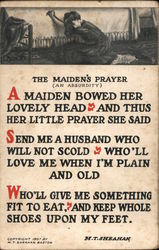 A Maiden's Prayer (An Absurdity) Postcard