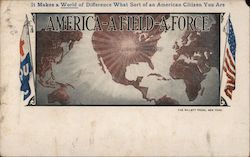 America-A Field-A Force Postcard