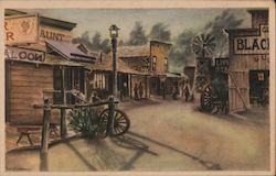 Ghost Town Street Postcard