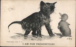 I am for Prohibition! Comic, Funny V. Colby Postcard Postcard Postcard