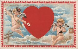 Valentine Greetings Cupid Postcard Postcard Postcard