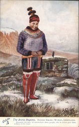 The Arctic Regions, Danish Eskimo Woman, Greenland Postcard Postcard Postcard