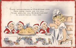 These Messengers of Christmas Love Children Postcard Postcard Postcard