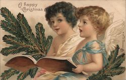 Angels Singing: A Happy Christmas Postcard Postcard Postcard