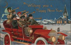 Wishing you a happy new year New Year's Postcard Postcard Postcard