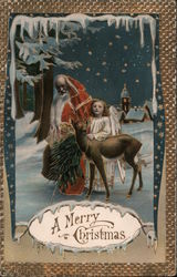 A Merry Christmas Santa Claus Postcard Postcard Postcard