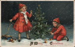 A Merry Christmas Children Postcard Postcard Postcard