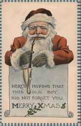 Here's Hoping That This Old Boy Did Not Forget you. Merry Xmas. Postcard