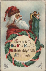 Here is Jolly Old Kriss Kingle Postcard