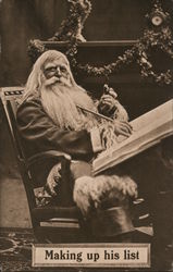 Making His List Postcard