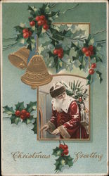 Christmas greeting Santa Claus Postcard Postcard Postcard