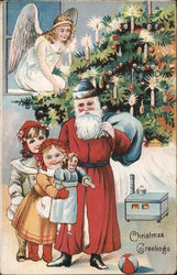 Christmas Greetings Postcard