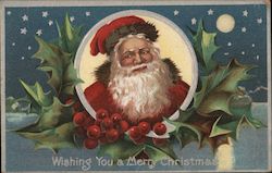 Wishing You A Merry Christmas Santa Claus Postcard Postcard Postcard