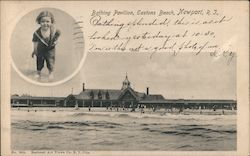 Bathing Pavilion, Eastons Beach Postcard