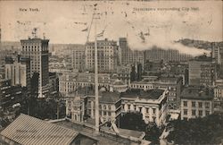 Skyscrapers Surrounding City Hall New York, NY Postcard Postcard Postcard