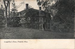 Longfellow's Home Pittsfield, MA Postcard Postcard Postcard