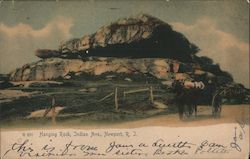 Hanging Rock, Indian Ave. Postcard