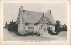 Village Free Library West Gouldsboro, ME Postcard Postcard Postcard