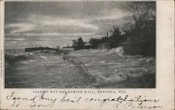 Calkin's Bay and Kemper Hall Kenosha, WI Postcard Postcard Postcard