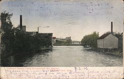 Looking North from Milwaukee St. Bridge Postcard