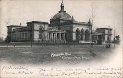 Memorial Hall, Fairmount Park Postcard