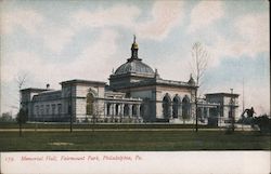 Memorial Hall, Fairmount Park Philadelphia, PA Postcard Postcard Postcard