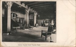 Interior Tacoma Hotel Postcard