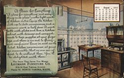 A Place for Everything - Listmann Furniture Co. North Yakima, WA Postcard Postcard Postcard