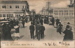 The Boardwalk Atlantic City, NJ Postcard Postcard Postcard