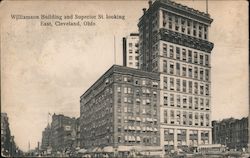 Williamson Building and Superior St. Looking East Cleveland, OH Postcard Postcard Postcard