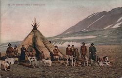 An Eskimo Family, Greenland Postcard