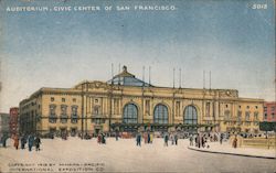 Auditorium, Civic Center of San Francisco California Postcard Postcard Postcard