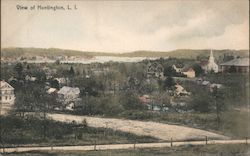 View of Huntington, Long Island New York Postcard Postcard Postcard