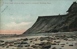 Great Head with Deer Island in Distance Postcard