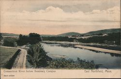 Connecticut River Below Seminary Campus East Northfield, MA Postcard Postcard Postcard