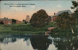 Perry's Pond showing Seminary Campus Postcard