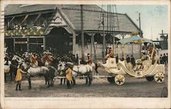 The Royal Chariot With "Rex", Mardi Gras Day New Orleans, LA Postcard Postcard Postcard