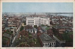 Birds-Eye-View Looking North Toward French Section Postcard