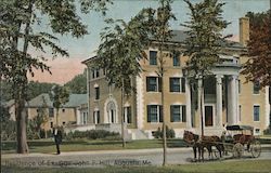 Residence of Ex-Gov. John F. Hill Postcard