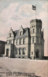 Post Office and Customs House, Cape Breton Sydney Mines, NS Canada Nova Scotia Postcard Postcard Postcard