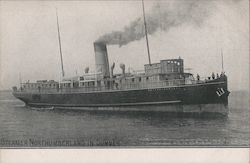 Steamer Northumberland in Summer Postcard