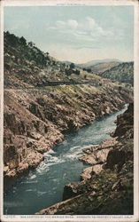 Box Canyon of the Merged River, En Route to Yosemite Valley Postcard