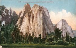 Cathedral Rocks, Yosemite Valley Postcard